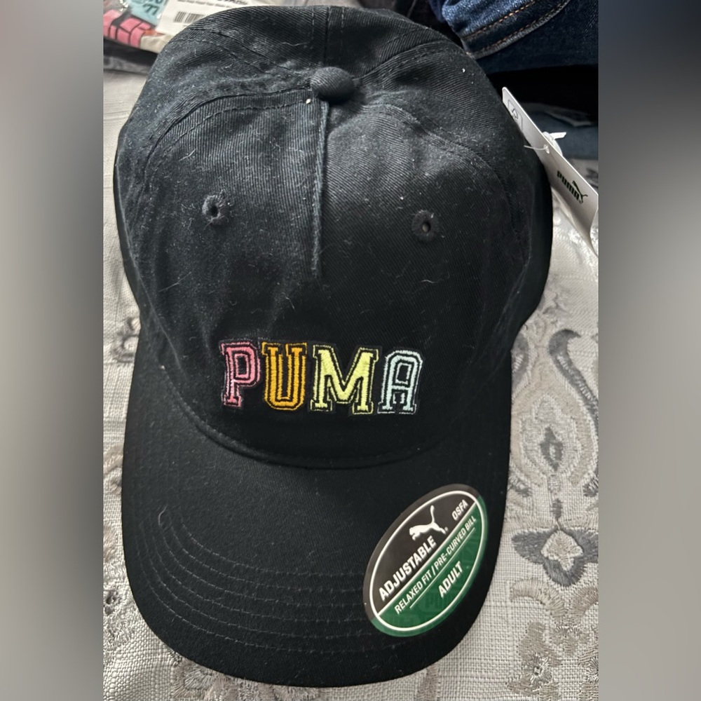 Puma Adjustable Hat with Colorful Logo OSFA NWT